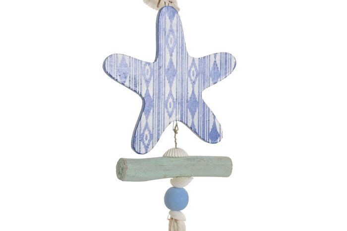 DKD Home Decor Decoración Colgante Albasia Surtido de 4 Unidades