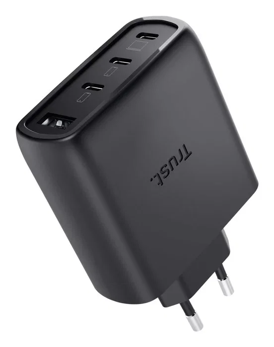 Trust Maxo 65W Cargador de Pared GaN con 3xUSB-C y 1xUSB-A Negro Trust Maxo 65W Cargador de Pared GaN con 3xUSB-C y 1xUSB-A Negro