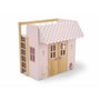Muñecas Arias Cama-Casita Nature Rosa con 3 Perchas