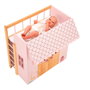 Muñecas Arias Cama-Casita Nature Rosa con 3 Perchas