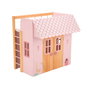 Muñecas Arias Cama-Casita Nature Rosa con 3 Perchas