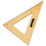 Faibo Cartabón para Pizarra 50 cm Imitación Madera