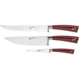 Berkel Elegance Red Chef-Set de 3 piezas en color rojo y plata de acero inoxidable. Skus: B1CDRD2WJA