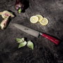 Berkel Elegance Red Chef-Set 3 piezas - Cuchillo de chef 22 cm, acero inoxidable X50CrMoV15, mango rojo termoplástico