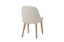 DKD Home Decor Silla de Fresno Tapizada en Poliéster Acabado Decapé