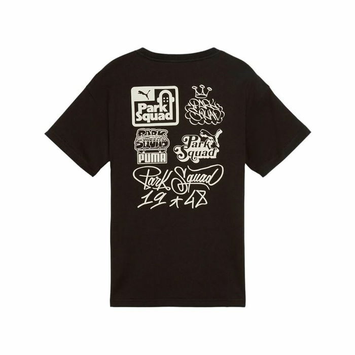 Camiseta de Manga Corta Infantil Puma Essenntials+ Mid 90S Graphic Negro
