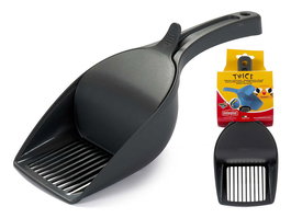 Stefanplast Pala Mascota Doble Antracita 7 cm x 27.5 cm x 12 cm (Set de 8)