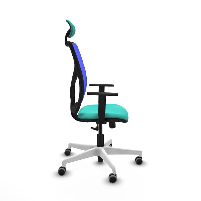 PIQUERAS Y CRESPO Silla de oficina Motilla con mecanismo Sincro, Turquesa y Azul PIQUERAS Y CRESPO Silla de oficina Motilla con mecanismo Sincro, Turquesa y Azul
