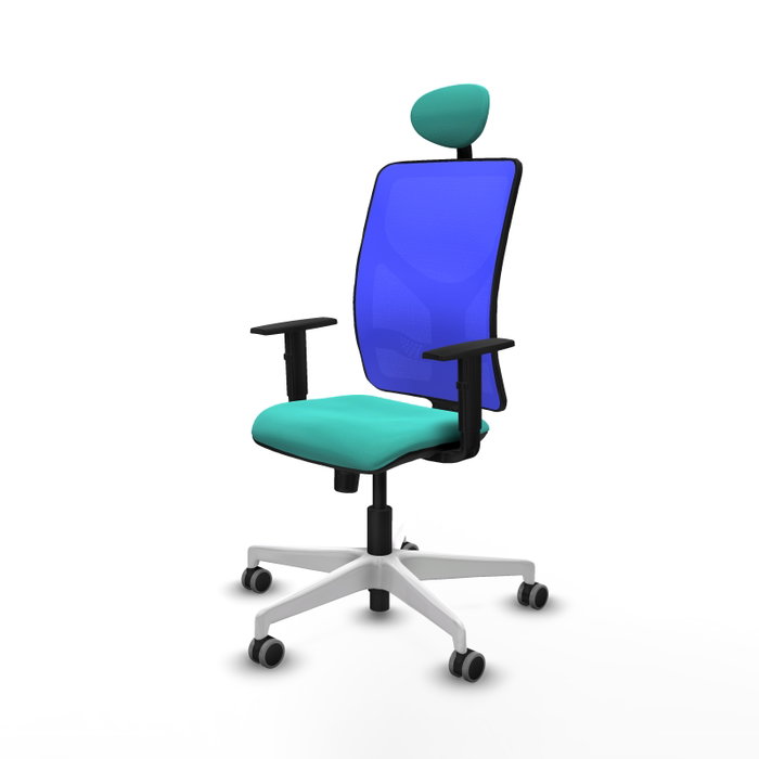 PIQUERAS Y CRESPO Silla de oficina Motilla con mecanismo Sincro, Turquesa y Azul PIQUERAS Y CRESPO Silla de oficina Motilla con mecanismo Sincro, Turquesa y Azul