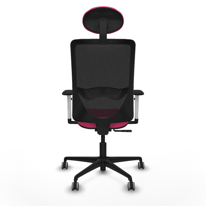 PIQUERAS Y CRESPO Silla de oficina Zulema con mecanismo Sincro Rosa y Negro PIQUERAS Y CRESPO Silla de oficina Zulema con mecanismo Sincro Rosa y Negro