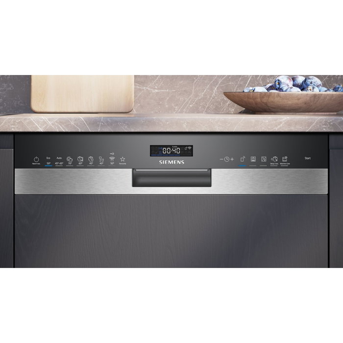 Siemens SN55ES12CE Lavavajillas semi-integrado iQ300 Negro 60 cm Siemens SN55ES12CE Lavavajillas semi-integrado iQ300 Negro 60 cm