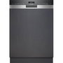 Siemens SN55ES12CE Lavavajillas semi-integrado iQ300 Negro 60 cm