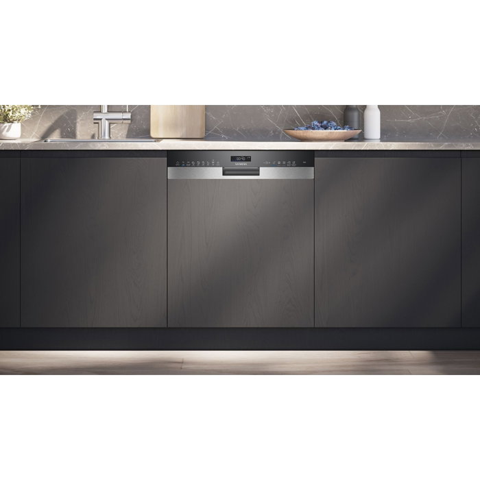 Siemens SN55ES12CE Lavavajillas semi-integrado iQ300 Negro 60 cm Siemens SN55ES12CE Lavavajillas semi-integrado iQ300 Negro 60 cm