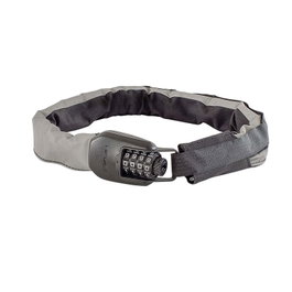 Hiplok Candado de Cadena Ligero con Combinación de 4 Dígitos, Acero Endurecido 6mm, Peso 800g, Ajustable 26-44"