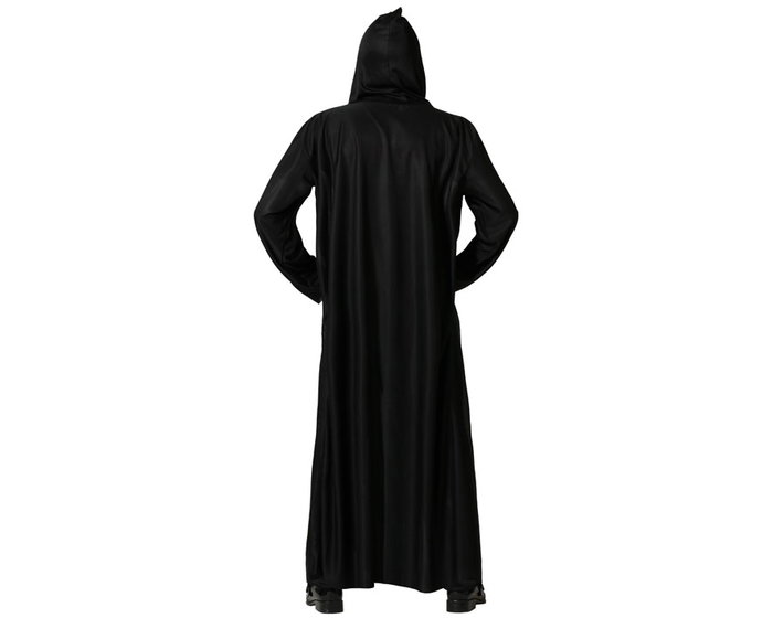 Disfraz Hombre Adulto Túnica Larga Negra con Capucha Integrada Tenebroso XL para Halloween, Fiestas Temáticas y Recreaciones Históricas Disfraz Hombre Adulto Túnica Larga Negra con Capucha Integrada Tenebroso XL para Halloween, Fiestas Temáticas y Recreaciones Históricas