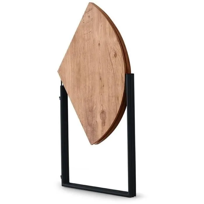 YAPRAK Mesa de Comedor Redonda Pino Atlántico 4 Personas 100 x 100 x 72 cm