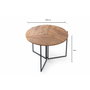 Aucune Mesa de comedor YAPRAK redonda de pino atlántico