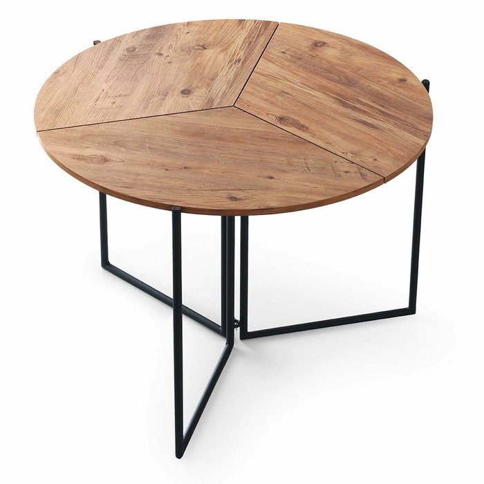 Aucune Mesa de comedor YAPRAK redonda de pino atlántico Aucune Mesa de comedor YAPRAK redonda de pino atlántico