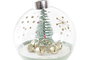 DKD Home Decor Bola Navidad Cristal LED Rojo Verde Blanco 8 x 8 x 8 cm Decoración Colgante Fantasía (12 Unidades)