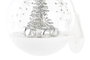 DKD Home Decor Bola Navidad Cristal LED Rojo Verde Blanco 8 x 8 x 8 cm Decoración Colgante Fantasía (12 Unidades)