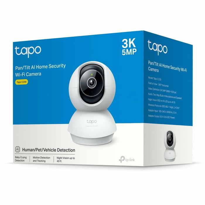 TP-Link Tapo C230 Cámara IP Exterior 2K Vigilancia Inalámbrica Visión Nocturna Detección Movimiento TP-Link Tapo C230 Cámara IP Exterior 2K Vigilancia Inalámbrica Visión Nocturna Detección Movimiento