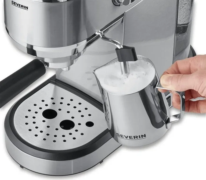 Severin KA 5997 Cafetera express de presión 20 bares 1350 W color plata Severin KA 5997 Cafetera express de presión 20 bares 1350 W color plata
