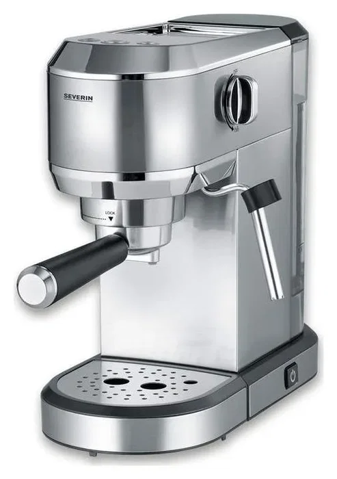 Severin KA 5997 Cafetera express de presión 20 bares 1350 W color plata Severin KA 5997 Cafetera express de presión 20 bares 1350 W color plata