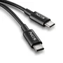 Ngs Zyro 60W-1 Cable USB-C a USB-C 1m Negro - Cable de Carga Rápida hasta 60W, Compatible con Smartphones, Tablets y Portátiles