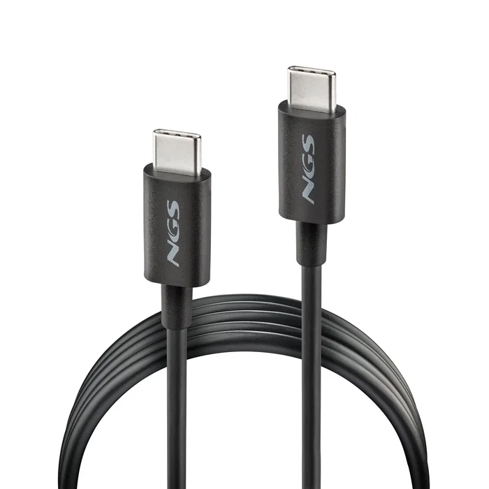 Ngs Zyro 60W-1 Cable USB-C a USB-C 1m Negro - Cable de Carga Rápida hasta 60W, Compatible con Smartphones, Tablets y Portátiles Ngs Zyro 60W-1 Cable USB-C a USB-C 1m Negro - Cable de Carga Rápida hasta 60W, Compatible con Smartphones, Tablets y Portátiles