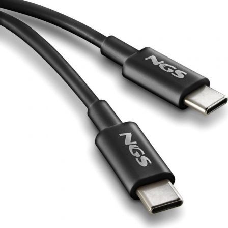 Ngs Zyro Cable USB 2.0 Tipo-C Macho a Macho 60W 480Mbps 1M Negro