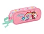 Safta Bolso Portatodo Doble Gabby's Dollhouse 80x210x60 mm - Estuche Escolar con Dos Cremalleras