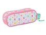 Safta Bolso Portatodo Doble Gabby's Dollhouse 80x210x60 mm - Estuche Escolar con Dos Cremalleras