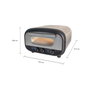 Unold Alfredo 68806 Horno para Pizza, Color Plata