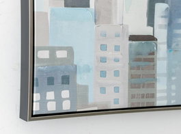 DKD Home Decor Cuadro Azul Blanco 4.5 x 82 x 122 cm (2 Unidades)