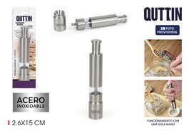 Quttin Molinillo de Especias a Presión 2.6 x 15 cm (18 Unidades)