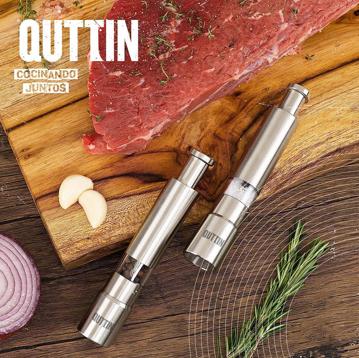 Quttin Molinillo de Especias a Presión 2.6 x 15 cm (18 Unidades)