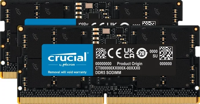 Crucial CT2K16G56C46S5 Kit de Memoria 32 GB (2x16 GB) DDR5 5600 MHz SO-DIMM para Portátil