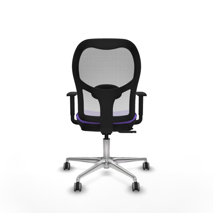 PIQUERAS Y CRESPO Silla de oficina Jorquera con mecanismo Sincro/Traslack, Lila y Blanco