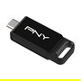 PNY Technologies Elite 128GB USB Tipo-C 3.2 Gen 1 120MB/s Stick de Almacenamiento Deslizable Negro