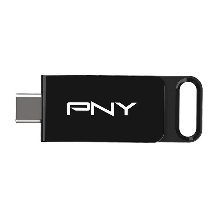 PNY Technologies Elite 128GB USB Tipo-C 3.2 Gen 1 120MB/s Stick de Almacenamiento Deslizable Negro