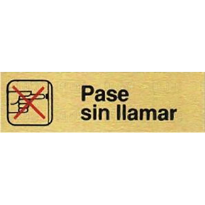 Duver Placa de Aluminio Oro 150x45 cm Paso Sin Llmar Duver Placa de Aluminio Oro 150x45 cm Paso Sin Llmar
