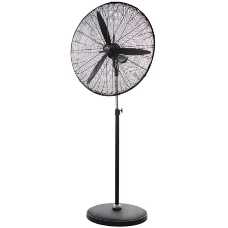 Orbegozo PWS 0167 Ventilador de Pie 180W con 3 Aspas 65cm, 3 Velocidades, Oscilación, Altura Regulable hasta 171cm y Base Estable de Hierro Fundido