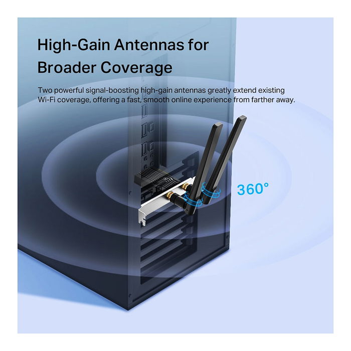 Tp-link tx55e wi-fi 6 bluetooth 5.2 pcie adaptador