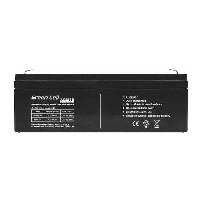 Green Cell AGM18 Batería VRLA 12V 2,3Ah