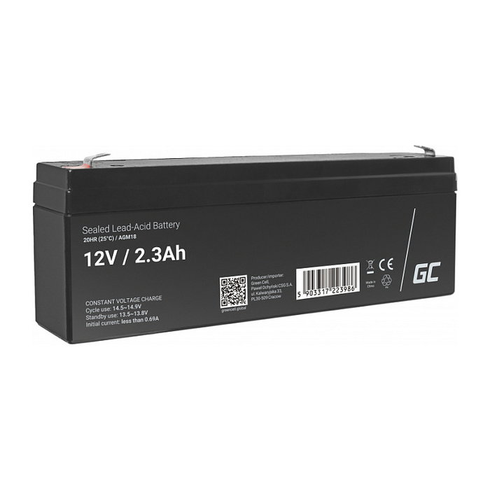Green Cell AGM18 Batería de 12V 2,3Ah Green Cell AGM18 Batería de 12V 2,3Ah
