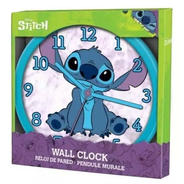 KIDS LICENSING Reloj de Pared Stitch Disney 25cm