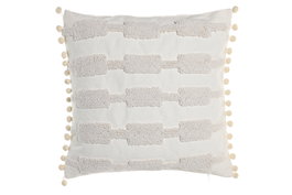 DKD Home Decor Cojín de Poliéster Crudo 45x45 cm (Pack de 2)