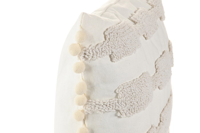 DKD Home Decor Cojín de Poliéster Crudo 45x45 cm (Pack de 2)