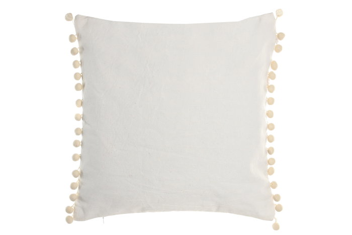 DKD Home Decor Cojín de Poliéster Crudo 45x45 cm (Pack de 2)