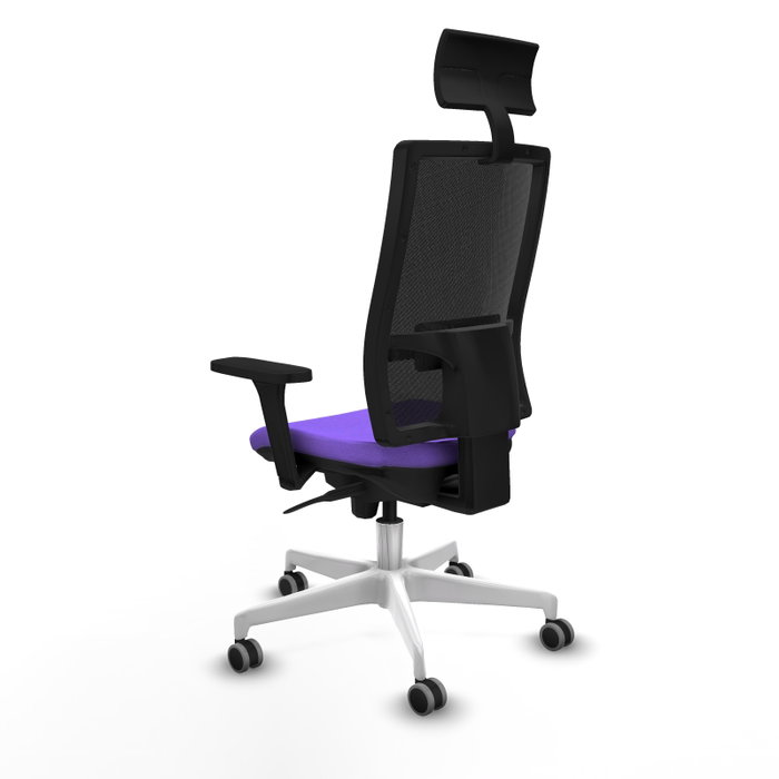 PIQUERAS Y CRESPO Silla de oficina Horna con Mecanismo Sincro, Lila y Negro PIQUERAS Y CRESPO Silla de oficina Horna con Mecanismo Sincro, Lila y Negro
